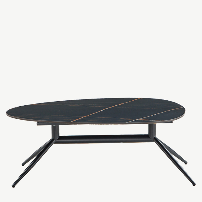 Keramieken Salontafel Paul Rond Zwart - Afbeelding 4