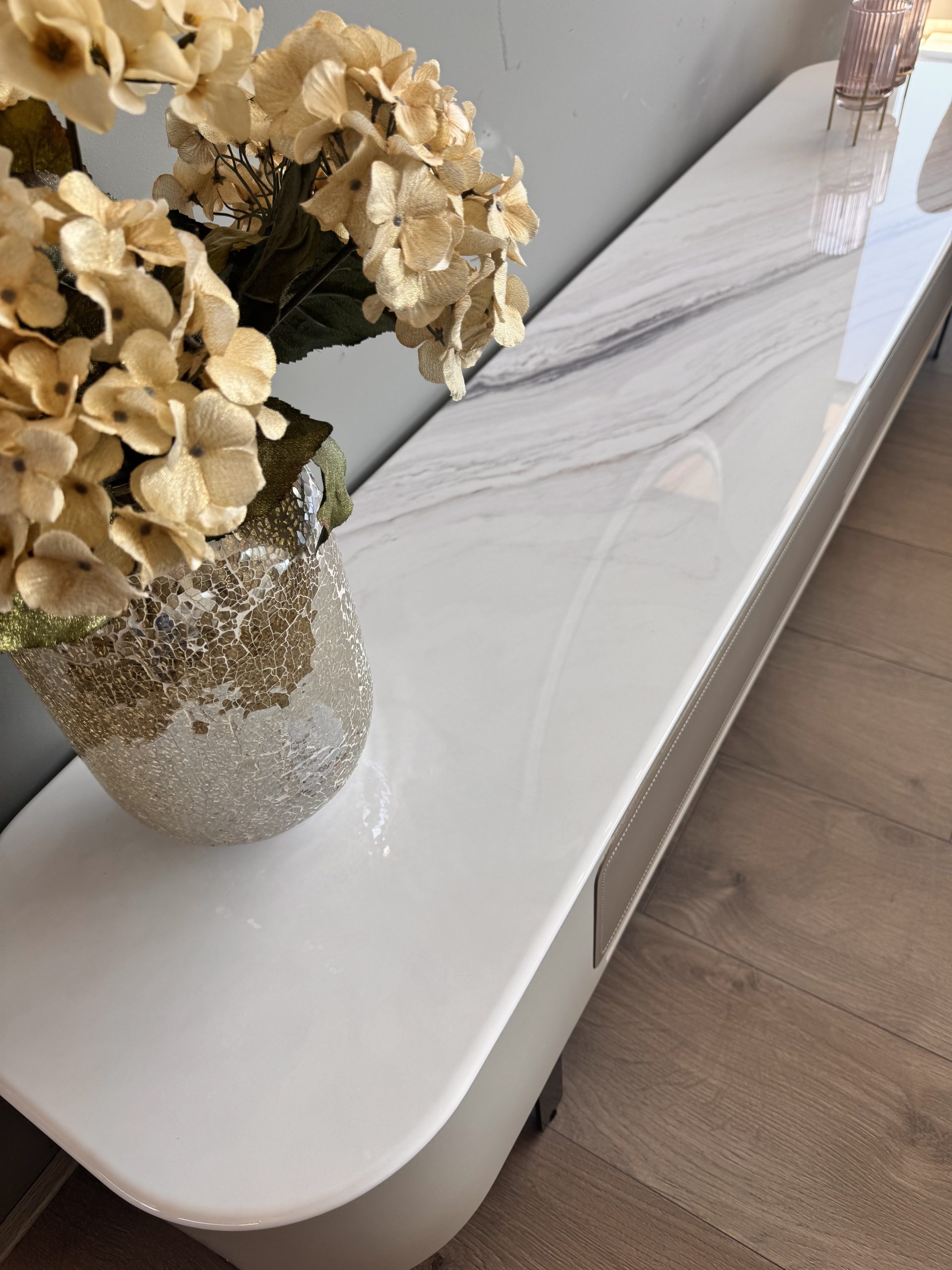 TV meubel + salontafel in marmer (showmodel -60%) - Afbeelding 2