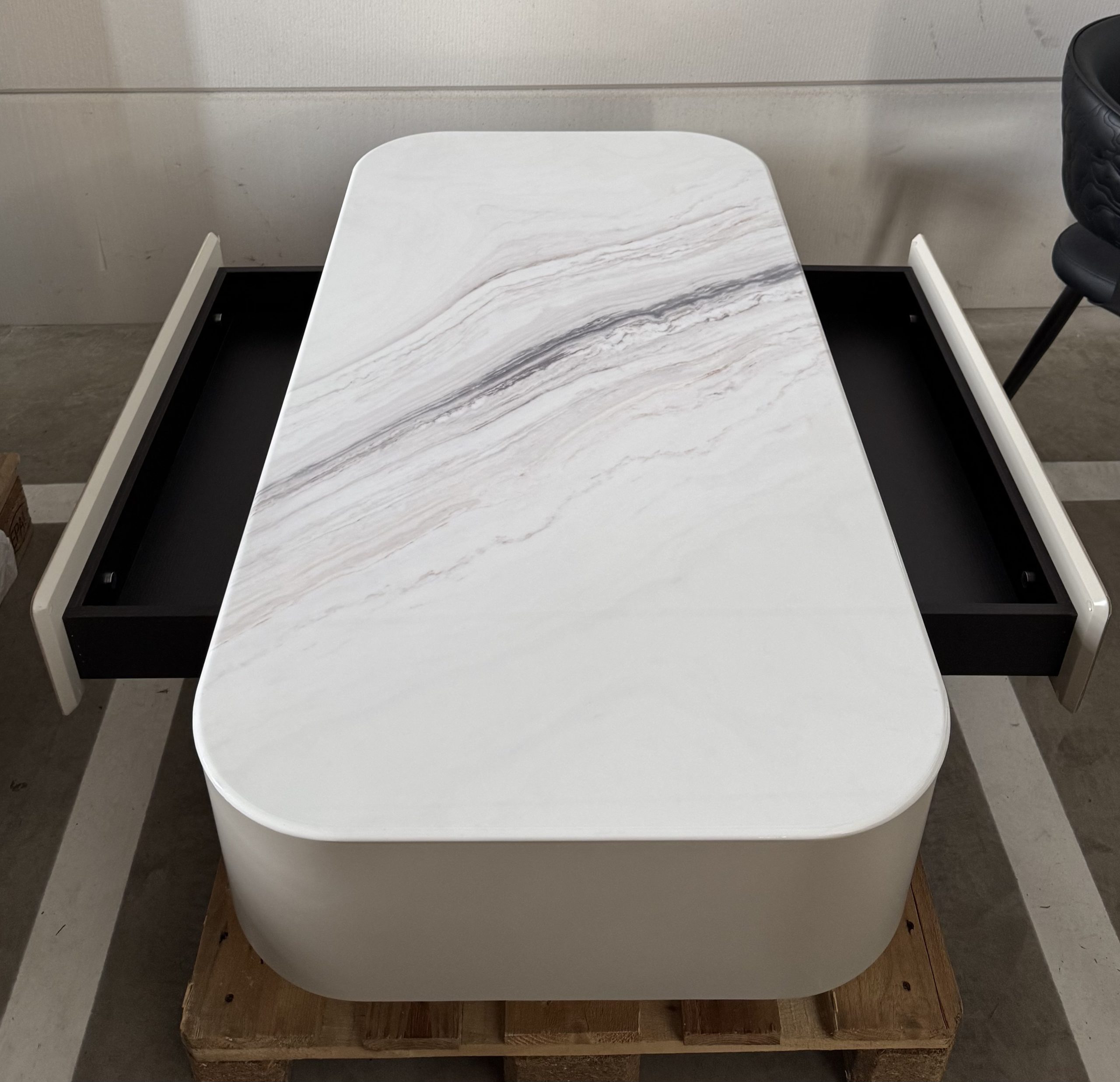 TV meubel + salontafel in marmer (showmodel -60%) - Afbeelding 4